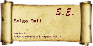 Salga Emil névjegykártya
